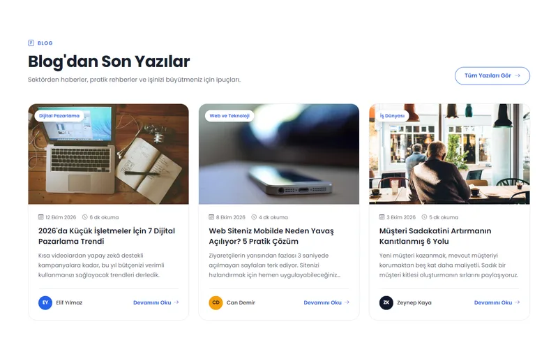 Blog tasarımı: Üç Kartlı Izgara (1/10)